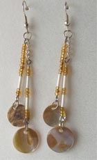 Boucles d'oreilles nacre