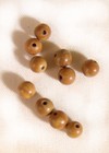 20 Perles Jaspe bois 4 mms