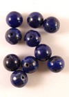10 Perles Lapi-lazulis 10 mms