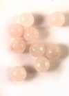 10 Perles Quartz rose 8 mms