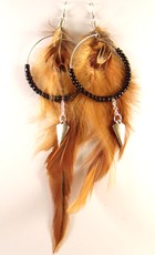 Boucles d'oreilles plumes